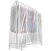 Sorbus Garment Rack Cover - 6 Ft Transparent Clothes Rail Cover, Garment Coat Hanger Protector Clothing Storage for Dresses, Suits, Coats, and More