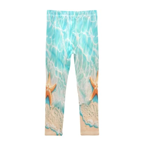 Toddler Girls Leggings Printed Yoga Pants Leggings Beach Starfish for Kids2