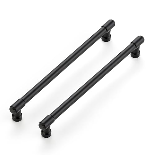 Image of Ravinte 20 Pack 7-1 /2 Inch Hole Center Solid Kitchen Cabinet Handles Matte Black Dresser Pulls Cabinet Drawer Pulls for Kitchen Cupboard Hardware