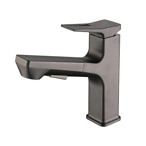 Robinet de lavabo extractible pour éliminer les éclaboussures et faciliter le rinçage complet