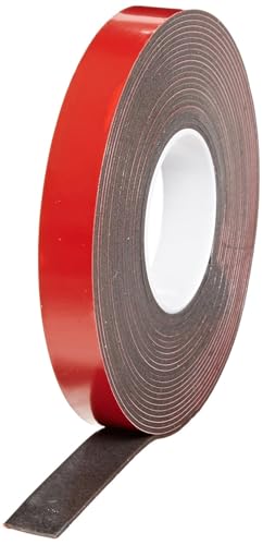 Image of 3M VHB 4611 Tape Roll - 0.5 in. x 15 ft. Dark Gray Acrylic Adhesive - Double Sided Tape with Firm Foam