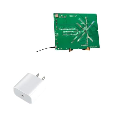 BoxWave Charger Compatible with Traintrackr Massachusetts Map Trackr - PD GAN miniCube (30W), 30W Tiny PD GAN Type-C Wall Charger - Winter White