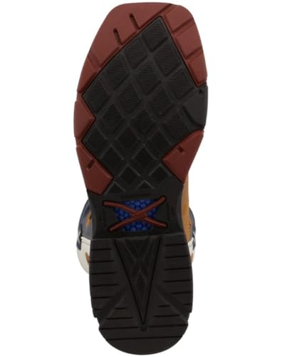Image of Twisted X Men's Men'S Texas Flag Western Work Boot Nano Composite Toe Lt Brown 11.5 D(M) US