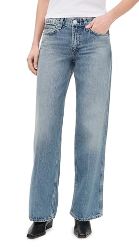 rag & bone Women's Saige Full Straight Jeans, Rosland, 25