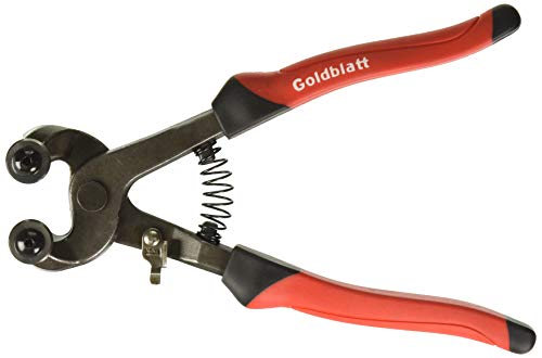 Goldblatt G02007 Glass Tile Nippers With Pro-Grip Handle