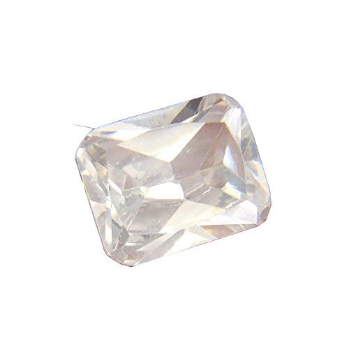 9.25 Ratti - 8.45 carati I Zircone cubico bianco eccellente qualità I certificato Aaa+ Rashi Ratna Gemma I per uomini e donne S-B0BBNG59T3, Argento, Zaffiro sintetico