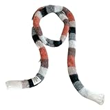 Bufanda de invierno - Cadena de rayas de punto adelgazante de 60 pulgadas, bufanda suave para el cuello, ligera, cálida, cómoda, accesorio para envolver | Otoño, clima frío, actividades al aire libre