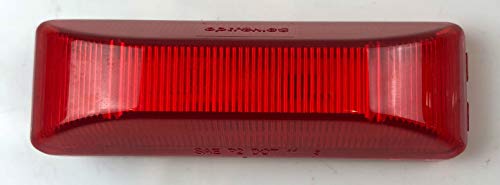 Triton 07846 Red 4-inch Rectangular Sidemarker Light