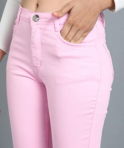 Image of Nifty Women's Denim Stretchable Slim Fit Color Jeans