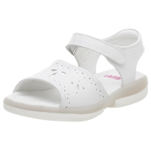 umi Toddler/Little Kid Cornflower Sandal,White,30 EU (US Little Kid 12-12.5 M)
