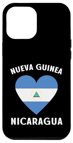 Nicaragua Flag Heart Nueva Guinea City Carcasa para iPhone 12 Pro Max