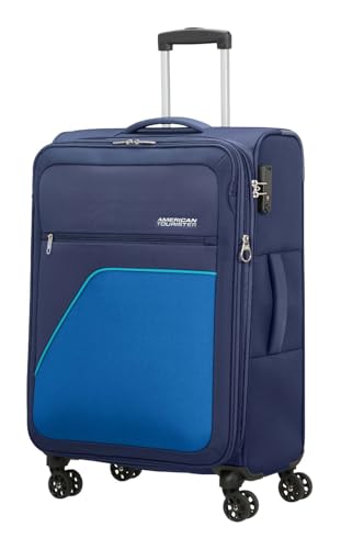 Valise American Tourister Sky Surfer 69cm extensible bleu marine avec cadenas TSA