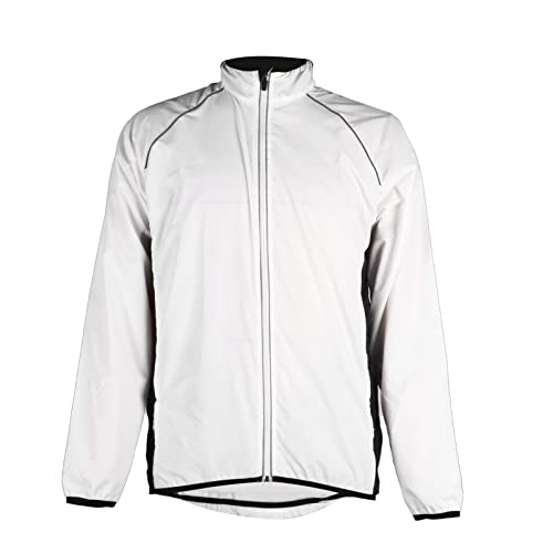 Chaqueta para ciclismo RiToEasysports blanca talla Large miniatura 1