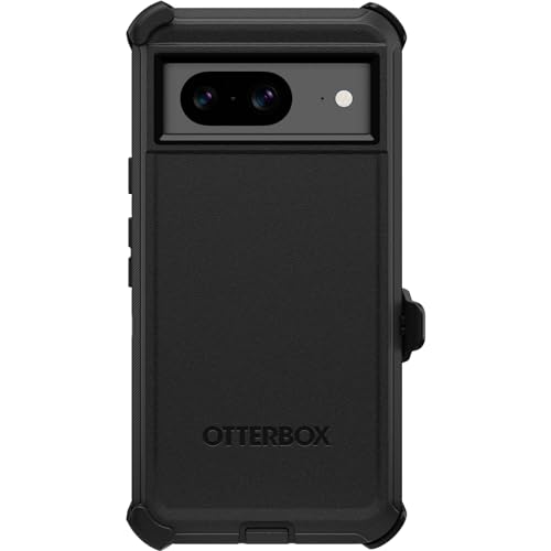OtterBox Defender Hülle für Google Pixel 8, stoßfest, sturzsicher, Ultra-robust, schützende Hülle, 5X getestet nach Militärstandard, Schwarz – Ansicht 4
