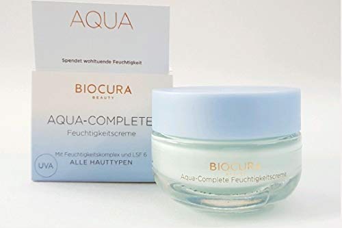 Preisvergleich Produktbild BIOCURA BEAUTY AQUA-COMPLETE- Feuchtigkeitscreme und LSF 6 50 ml