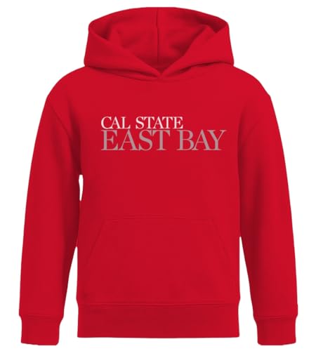 NCAA Officially Licensed Apparel California State University East Bay Pioneers Logo Youth Hoodie Cal09HK Red X-Large