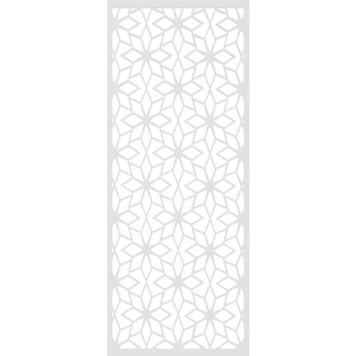 Image of 25 3 /8 inchW x 64 3 /8 inchH x 3 /8 inchT Lake Decorative Fretwork Wall Panels in Architectural Grade PVC