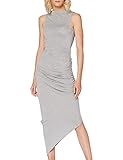 Kleid mit Raffung ONLY Damen ONLRIKKA S/L Dress JRS Kleid, Light Grey Melange, L