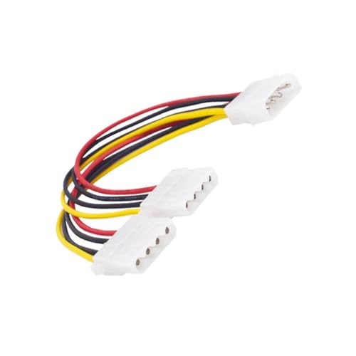 Cable divisor de energía 4Pin macho a 2 puertos IDE hembra 20 cm miniatura 2