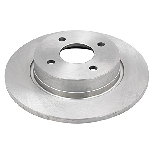 Image of TRQ Rear Brake Pad and Rotor Set Semi Metallic Rotors