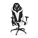 Produktbild hjh OFFICE 729262 Chefsessel Promoter I Kunstleder Schwarz/Weiß Gaming PC Stuhl Sportsitz mit Wippfunktion