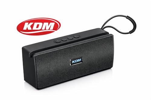 Image of KDM-99 Rhythm Wireless Speaker with Mobile Stand, V5.3, 5W*2 Output, Super Bass, FM Radio, Type-C Charging, Black