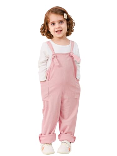 Toddler Girl Boy Overalls Fall Outfits Corduroy Adjustable Straps Suspender Pants with Pockets Jumpsuit Romper 1-5T