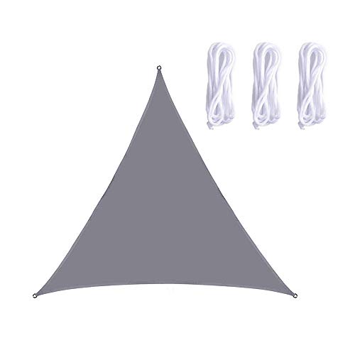 NIBESSER Sonnensegel Sonnenschutz Garten Balkon und Terrasse Polyester Wetterschutz wasserabweisend UV-Schutz Schattenspender Dreieck