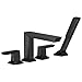 Brizo T67488-BL - Brizo Vettis: Roman Tub Faucet With Handshower Matte Black T67488-BL.