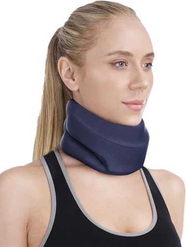 NALACAL Neck Brace for Sleeping - Soft Foam Cervical Collar Relief Neck Pain and Neck Support Wraps Keep Vertebrae Stable for Relief of Cervical Spine Pressure for Women & Men (12.6-15.8 inch)