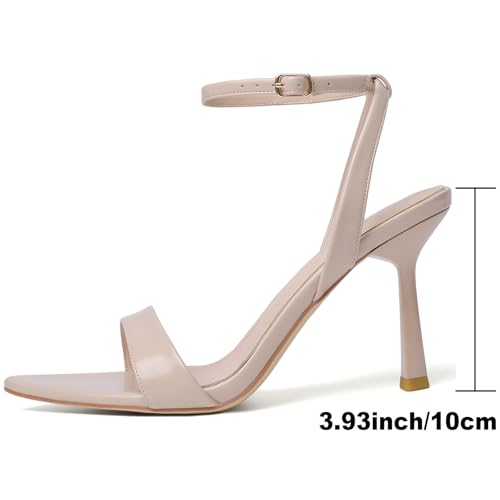 Image of Mostrin Heels for Women Strappy Pointed Open Toe Stiletto High Heeled Sandals