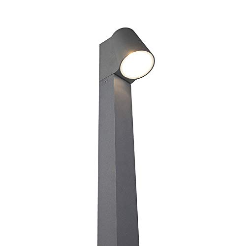 Qazqa Moderno Lámpara de pie para exterior antracita con LED - UMA Aluminio/Vidrio Alargada Incluye LED Max. 1 x 6 Watt