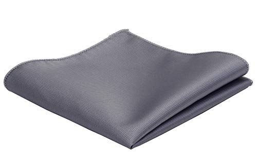 Image of GUSLESON 3.15 inch(8cm) Solid Color Necktie and Pocket Square Cufflinks Sets For Men + Gift Box