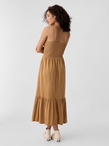 Image of Gap Women's V-Smocked Midi Dress