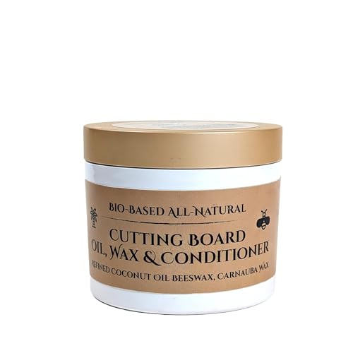 Comparison: Best Beeswax For Cutting Boards 6 Board Butter Cutting Board Oil & Wax Conditioner, Food Safe Blend, Coconut Oil, Beeswax & Carnauba, Mineral Oil Free for Butcher Blocks, Bamboo & Charcuterie Boards, Non-Toxic, Fragrance-Free, 5oz