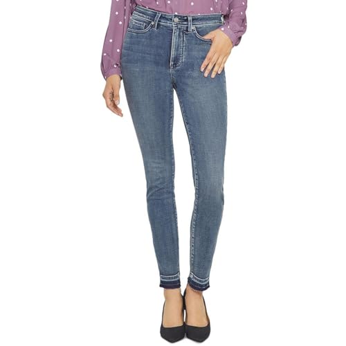 NYDJ Women's High-Rise Ami Skinny Released Hems In Playlist