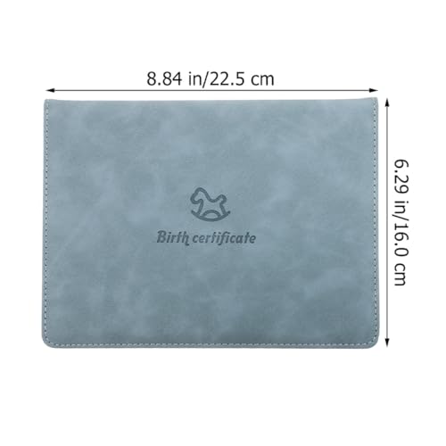 Pochette certificat de naissance anti-pliure, protège-document bébé résistant pour parents - 2