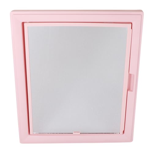 Image of CIPLA PLAST Glam Mirror Cabinet for Bathroom | Multipurpose Bathroom Shelf | Wall Mounted Shelves | Bathroom Cabinet for Storage | Shelves | (BRC-930) (Pink)