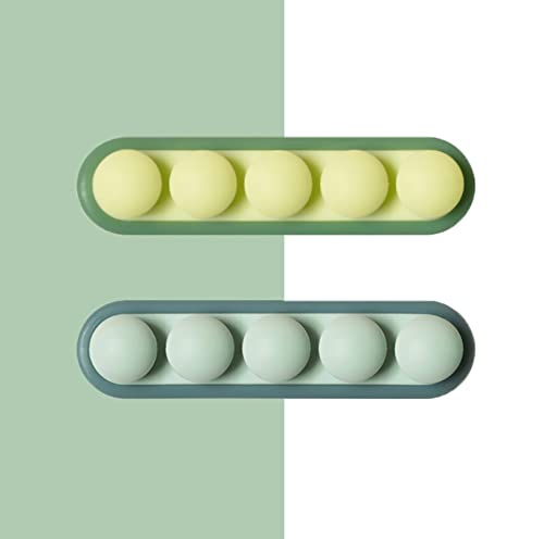 Bafelia Kabelhalter Clips Grün und Blau 2er-Pack