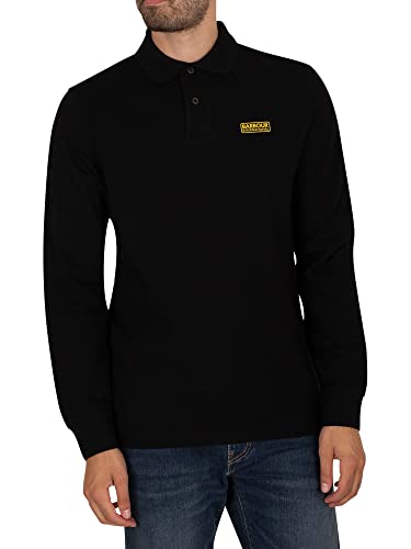 Barbour International Long Sleeve Polo Black Black L