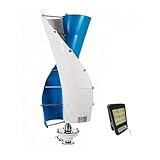 3KW Vertical Axis Wind Turbine Kit for Home Use - 12V/24V/48V Maglev Generator with Controller & Solar Light - Efficient Three-Phase Renewable Energy Solution
