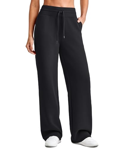 G4Free Smoofit Modal Soft Wide Leg Sweatpants for Women High Waist Drawstring Casual Lounge Pants with Pockets