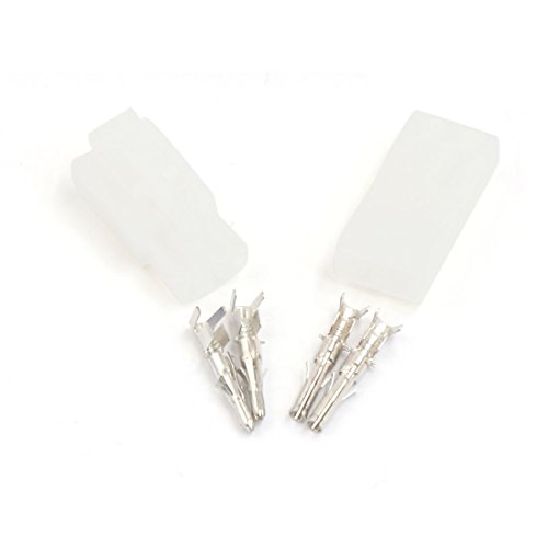 Connecteur 2 voies mâle femelle étanche et isolé avec cosses Spade pour auto et RC
