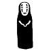 Bargain Max Decals Spirited Away No Face Studio Ghiblil Sticker Decal Notebook Car Laptop 6" (Black)
