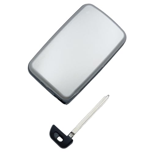 Replacement Key Fob Shell Case for Toyota Avalon Camry Corolla Highlander Prius Rav4 Sequoia Venza Keyless Entry Remote Car Key Fob Cover Casing with Uncut Blade Blank (‎for Toyota-E-Silver) by WiCuaSix - Image 5