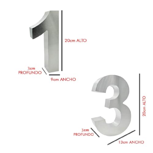 Números para casa en latón 5 Imagen adicional