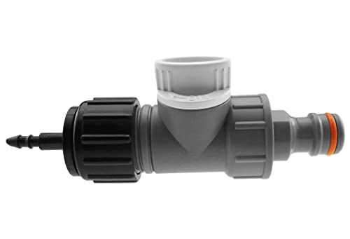 Cost Wise outdoor garden automatic irrigation watering micro 4/6mm dripper pipe link to universal click garden hose connector with flow control valve