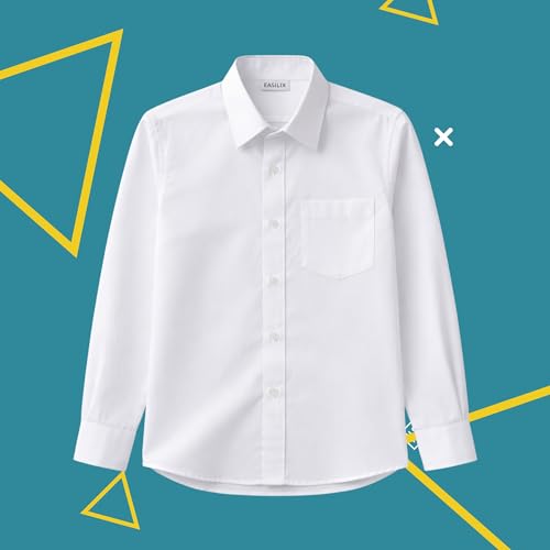 Image of White Shirt Full Sleeve 100% Cotton | Unisex | School Uniform
