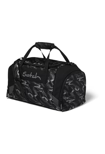 satch Duffle Bag Aufbewahrungstasche 25L Schuhfach mit Reißverschluss und gepolsterten Tragegriffen, Mountain Grid - Grau, Einheitsgröße