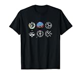 Flugzeug Cockpit Flug Simulator Sechs Zifferblätter T Shirt